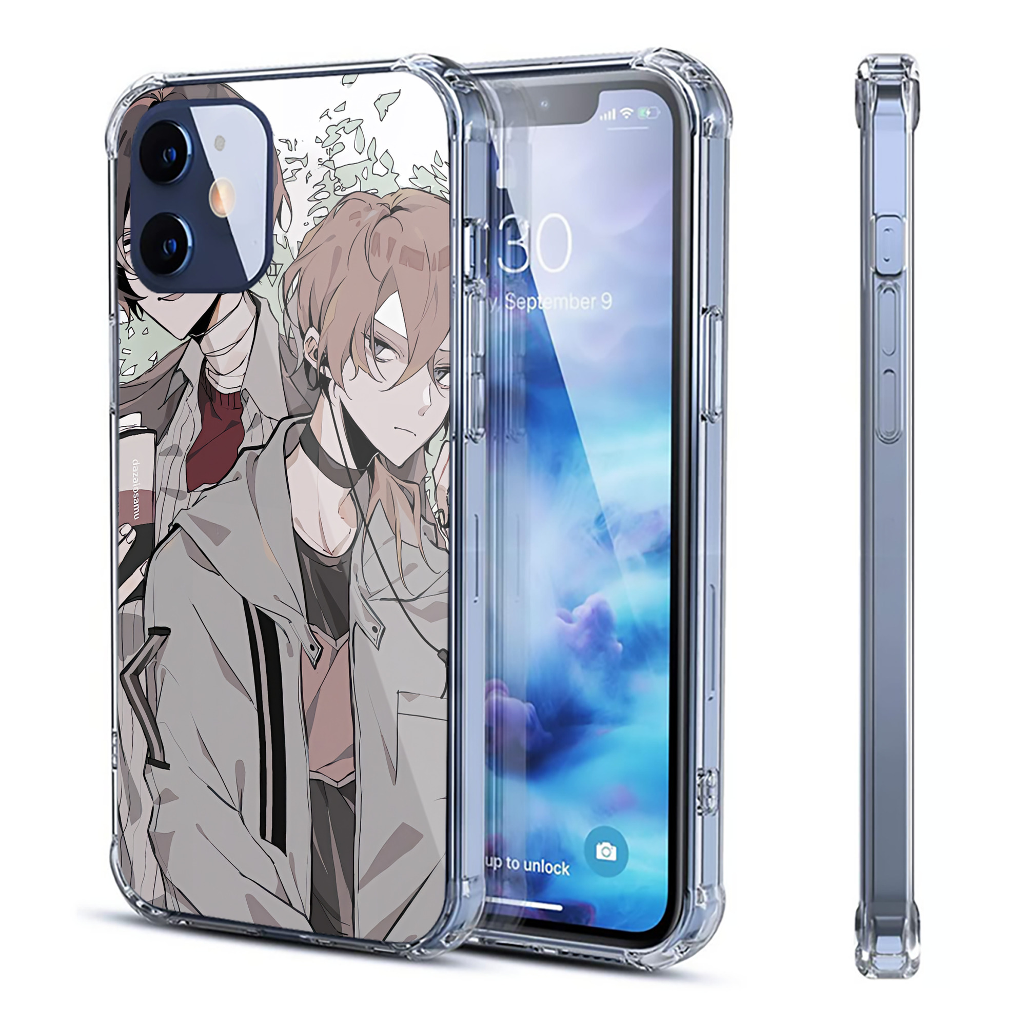 （画像用） 文豪ストレイドッグス Bungo Stray Dogs 【iPhone 12シリーズ対応】透明スマホケース（クリアソフトケース）